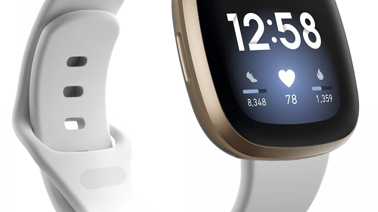 Fitbit Versa 3 watch. Can be used for heart rate monitoring for Long Covid