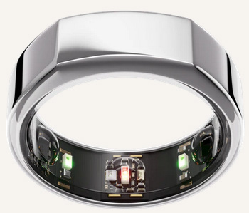 The Oura Ring is a wearable for your finger. It is focused on health-based tracking.