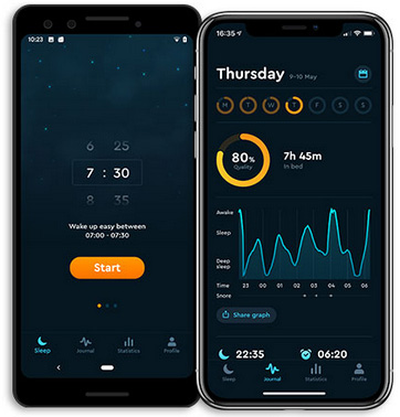 Sleep Cycle alarm and sleep screen. This is an app that can help people with Long Covid who have sleep problems.